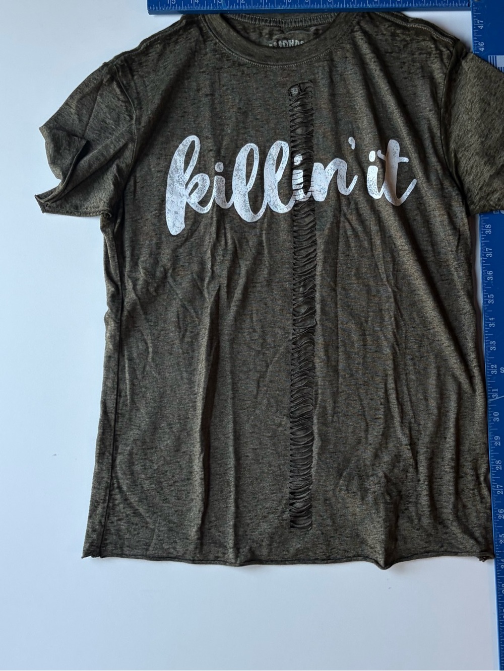 "killin' it" Olive Green Graphic Tee